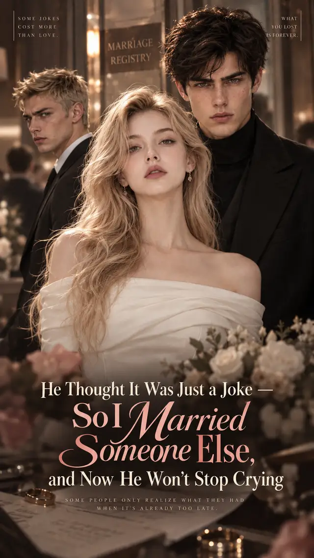 He Thought It Was Just a Joke — So I Married Someone Else, and Now He Won’t Stop Crying